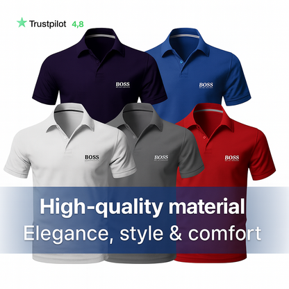 [BUY 3, GET 5] Kit 5 Polo Boss Essential