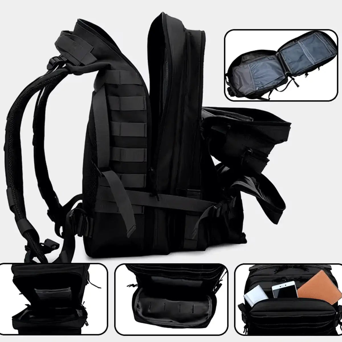 Exodus® Military Tactical Rucksack (+ Free UK Flag Velcro Badge)
